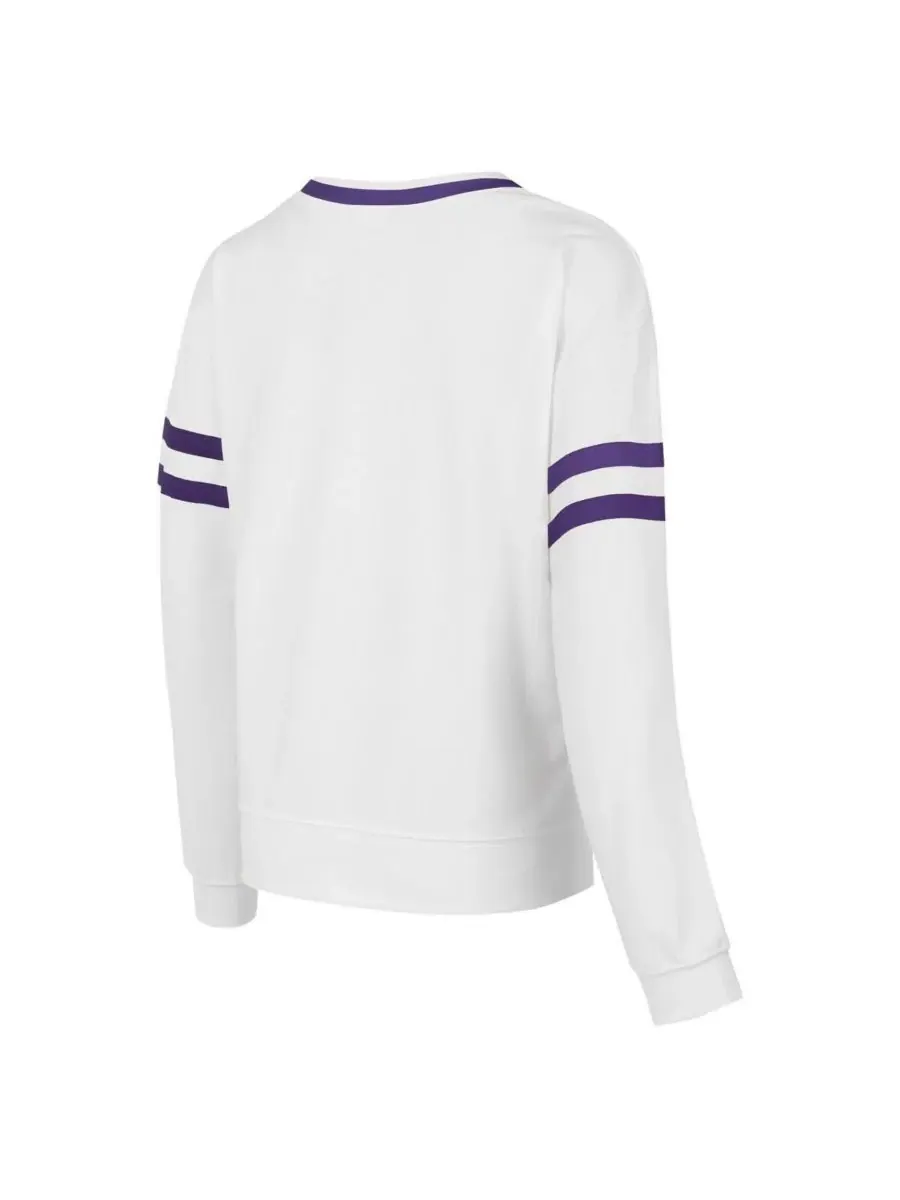 Concepts Sport Женская бело-фиолетовая толстовка Phoenix Suns Borough — изображение 2 из 3, белый фиолетовый