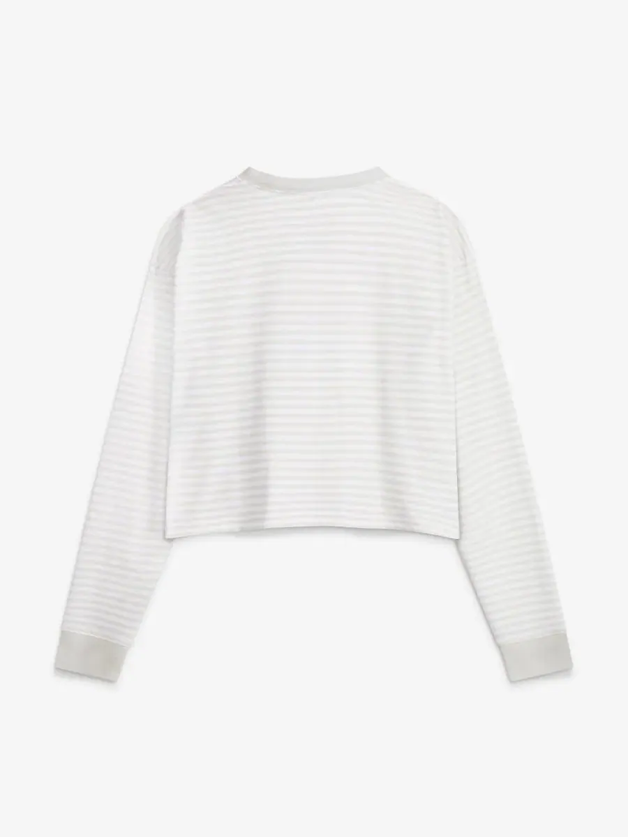 Женская футболка-кроп Nike San Francisco 49ers Loose Fit Crop Top — изображение 2 из 2, белый серый