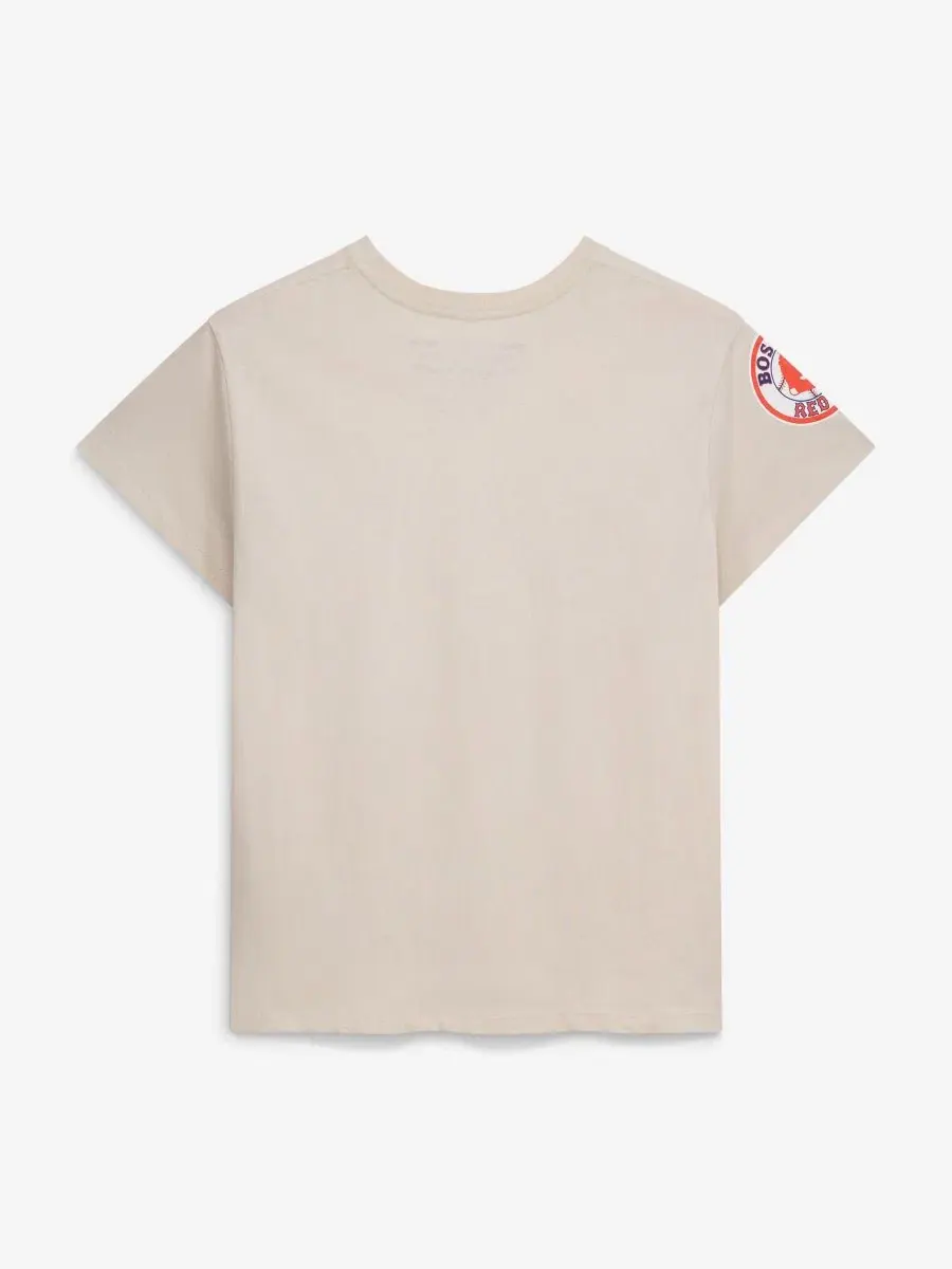 Футболка с принтом David Ortiz Cooperstown Mitchell & Ness — изображение 2 из 2, бежевый
