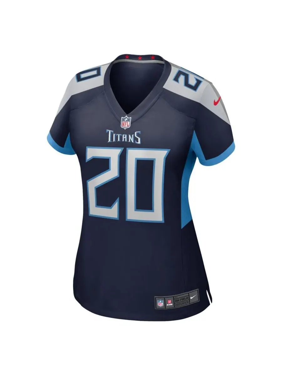 Nike Женская игровая футболка Тони Полларда темно-синего цвета команды Tennessee Titans — изображение 3 из 5, темно-синий