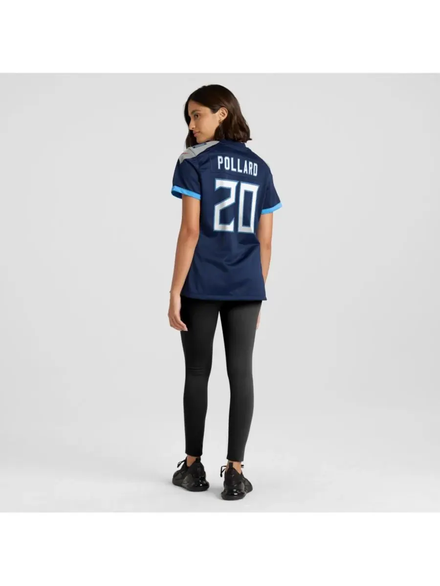 Nike Женская игровая футболка Тони Полларда темно-синего цвета команды Tennessee Titans — изображение 5 из 5, темно-синий
