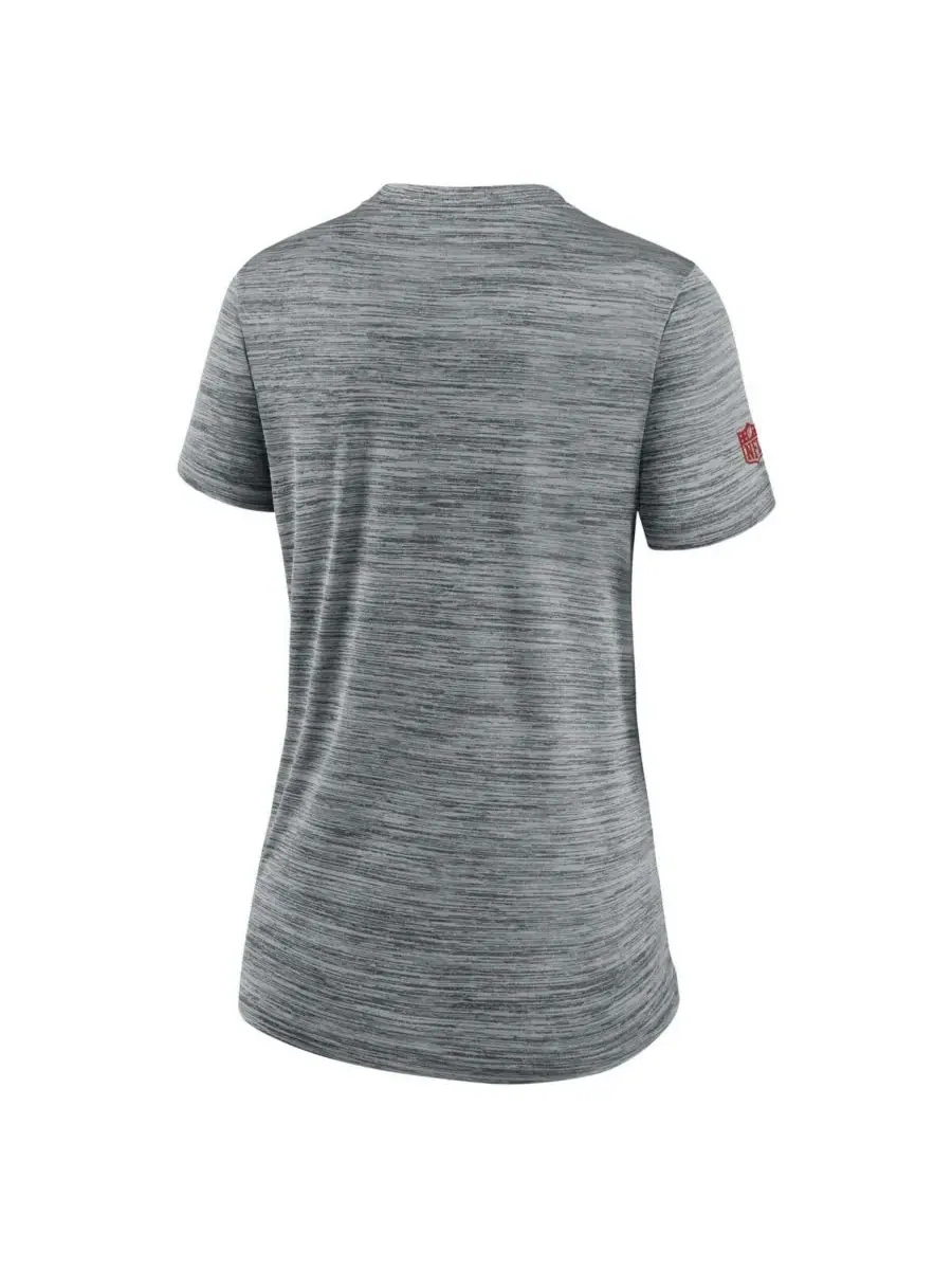 Nike Женская серая футболка Kansas City Chiefs Sideline Velocity Performance — изображение 3 из 3, серый