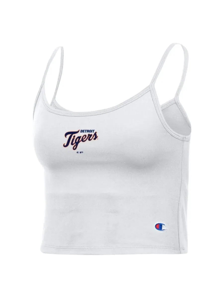 Топ без рукавов с принтом Detroit Tigers America Champion — изображение 2 из 3, белый