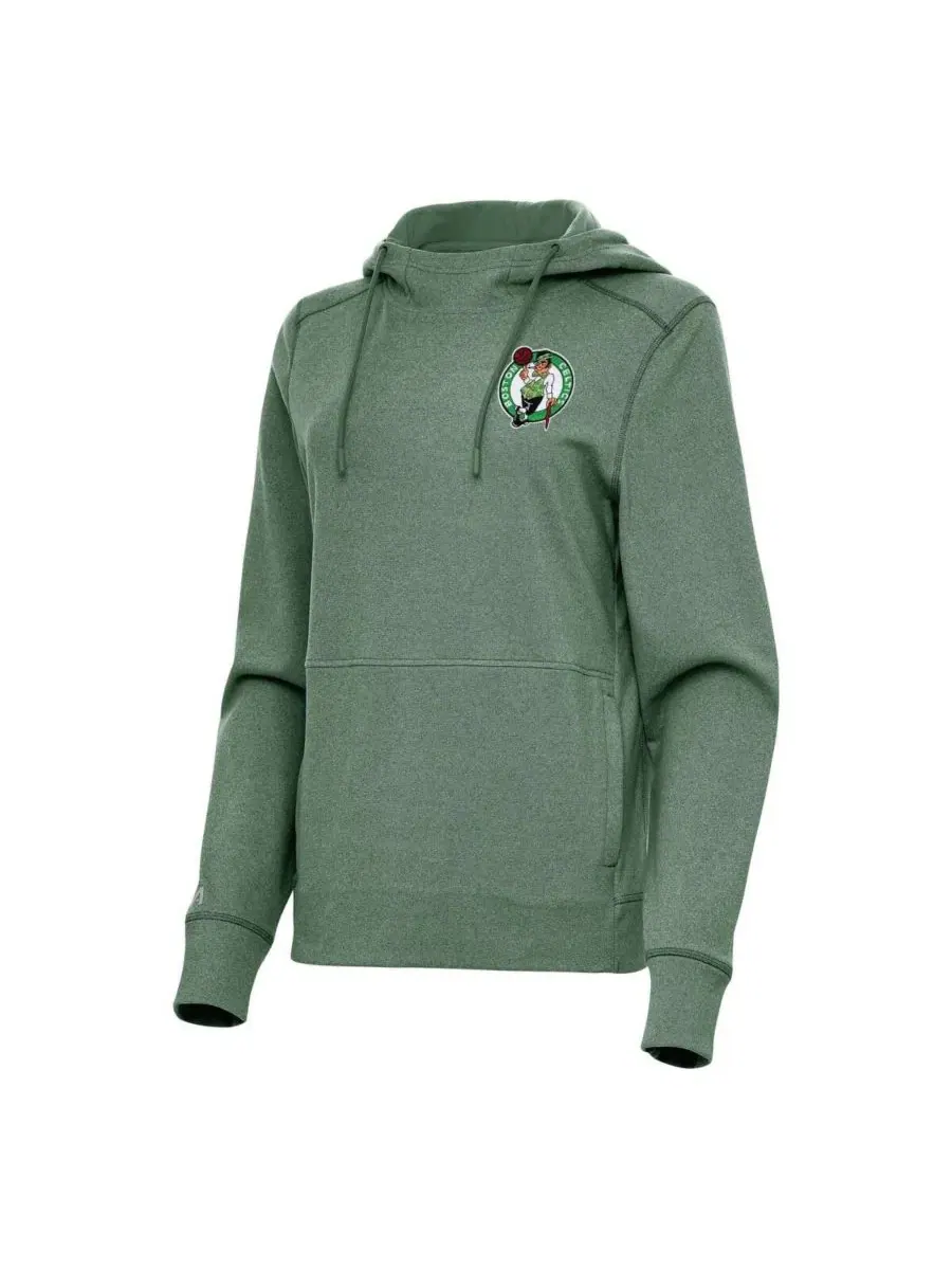Женская толстовка Heather Kelly Green Boston Celtics Justice Pullover Hoodie Antigua — изображение 1 из 1, зеленый