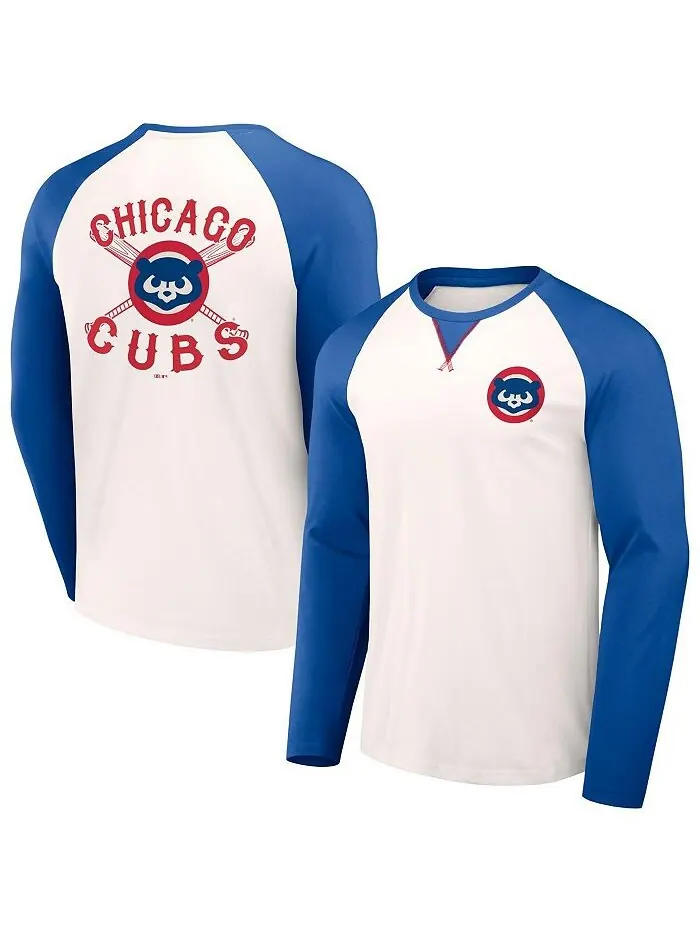 Мужская коллекция Darius Rucker от White, футболка цвета реглан Royal Chicago Cubs Team Color — изображение 1 из 3, белый