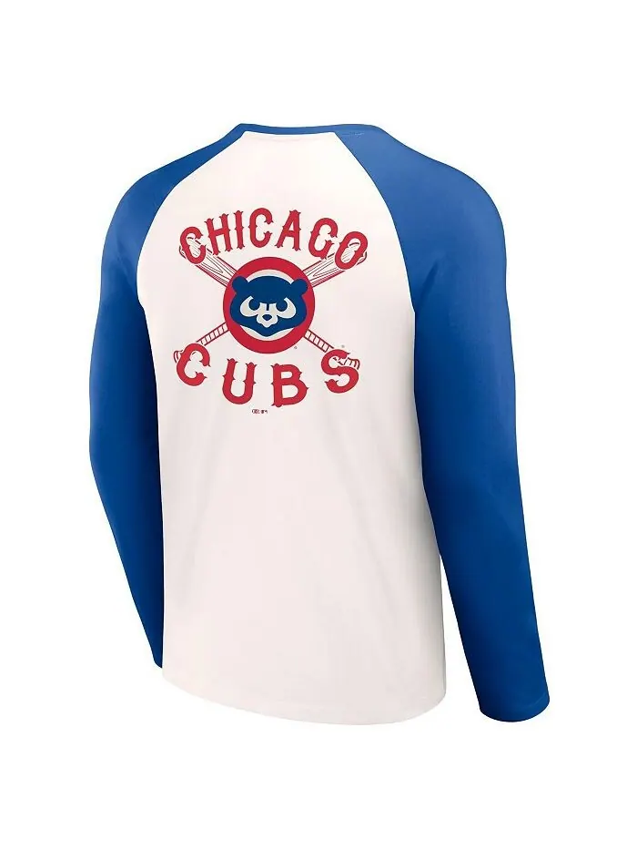 Мужская коллекция Darius Rucker от White, футболка цвета реглан Royal Chicago Cubs Team Color — изображение 2 из 3, белый
