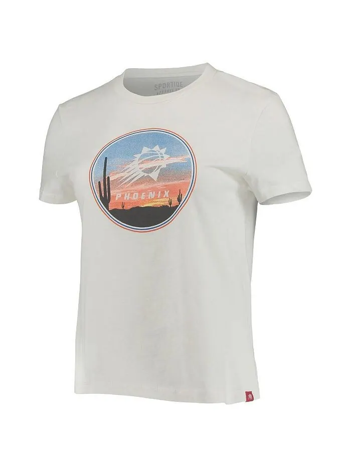Женская белая футболка Phoenix Suns Arcadia Sportiqe — изображение 2 из 3, белый