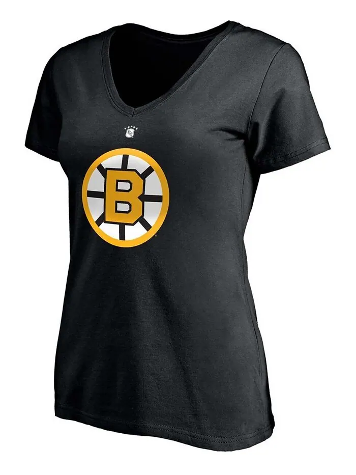 Женская черная футболка Willie O'Ree Boston Bruins Authentic Stack с именем игрока в отставке и — изображение 2 из 3, черный