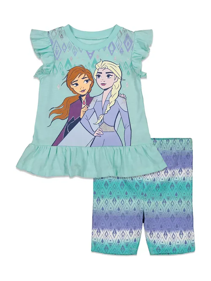 Майка и велосипедки для девочек Frozen