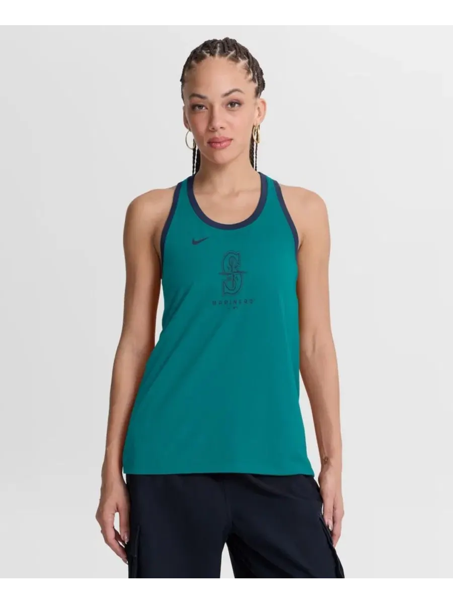 Майка без рукавов с технологией Dri-FIT Seattle Mariners Nike — изображение 1 из 5, бирюзовый
