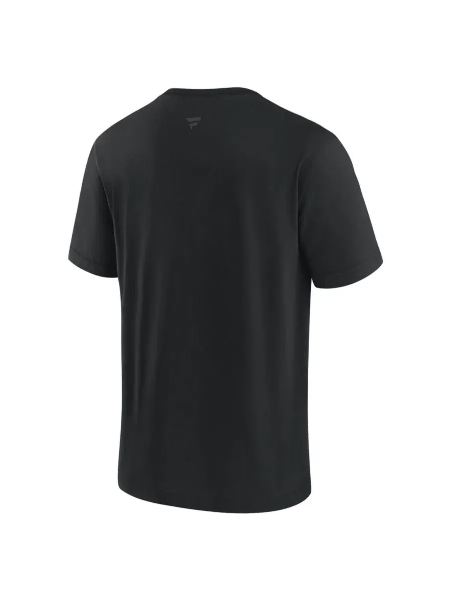Футболка классического кроя с принтом Chicago Cubs Black Out Fanatics — изображение 2 из 3, черный