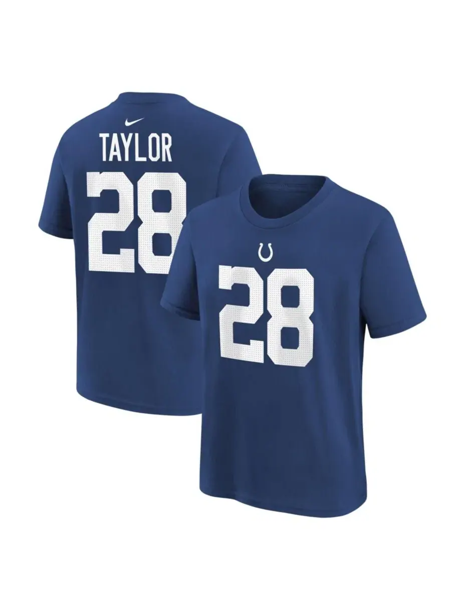 Футболка с длинным рукавом Jonathan Taylor Player Name & Number Nike — изображение 1 из 3, королевский