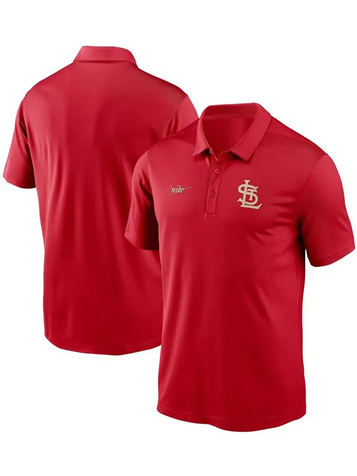 Мужская поло St. Louis Cardinals Cooperstown Collection Logo Franchise Performance Nike — изображение 1 из 3