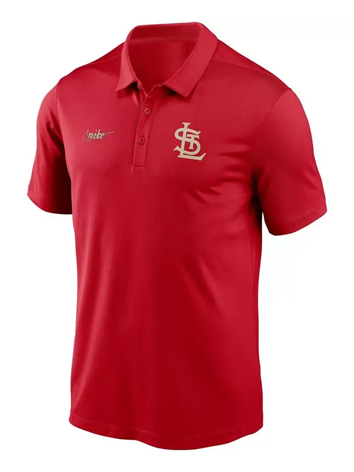 Мужская поло St. Louis Cardinals Cooperstown Collection Logo Franchise Performance Nike — изображение 2 из 3