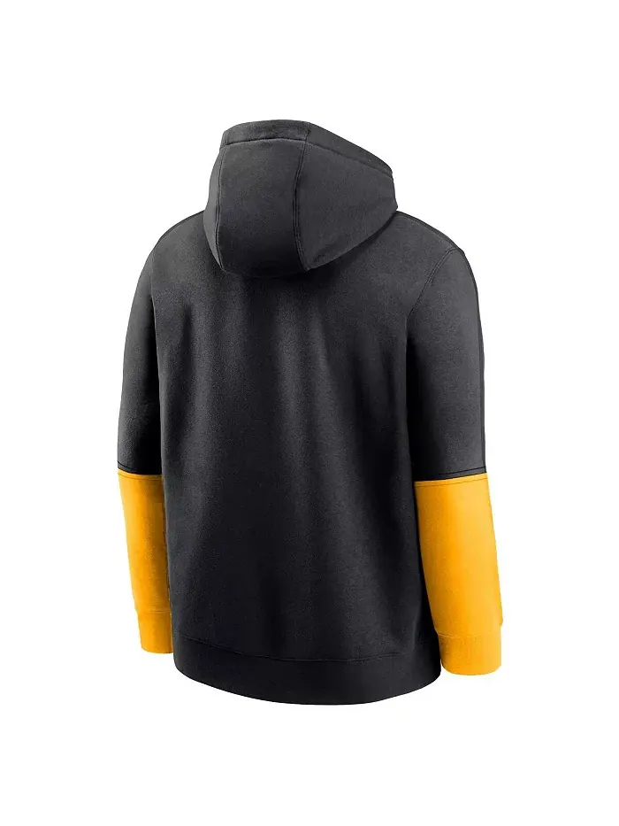 Мужская черно-золотая толстовка с капюшоном Iowa Hawkeyes 2024 Sideline Club Nike — изображение 2 из 3