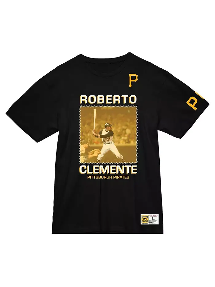 Мужская футболка Roberto Clemente черного цвета из коллекции Cooperstown Pittsburgh Pirates — изображение 3 из 3
