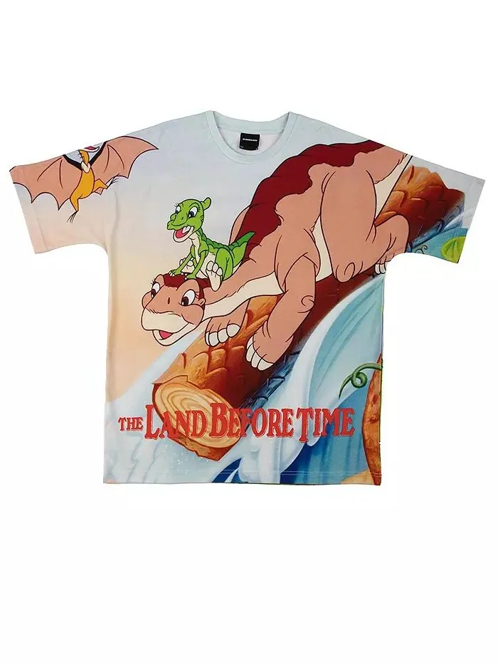 Мужская и женская футболка с принтом Mint the Land Before Time Group DUMBGOOD — изображение 3 из 4