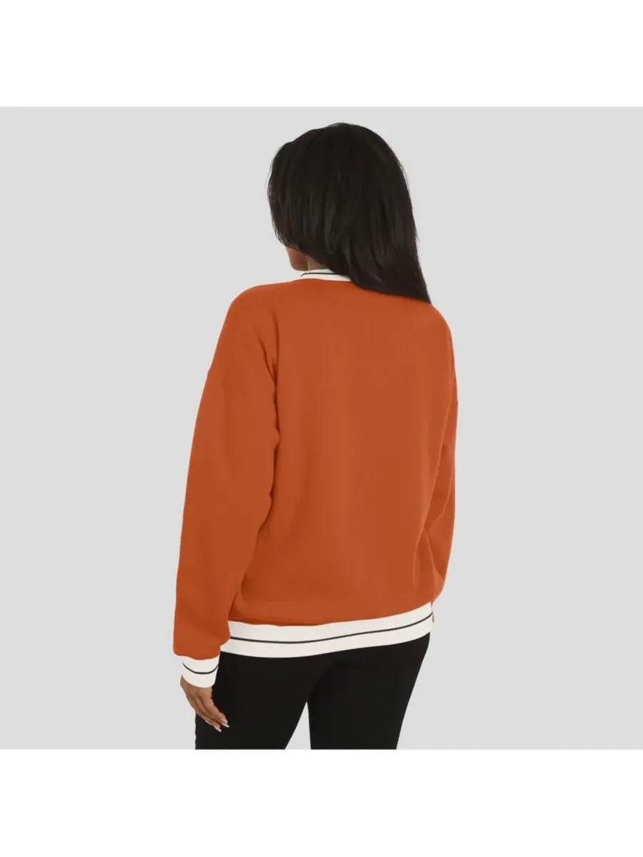 WEAR by Erin Andrews Женская толстовка Texas Orange Texas Longhorns Seal — изображение 5 из 5, оранжевый