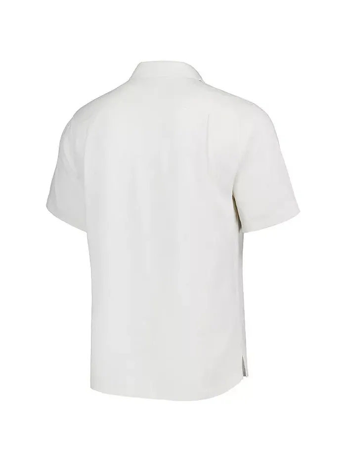 Мужская белая рубашка Chicago Cubs Sport Tropic Isles Camp на пуговицах Tommy Bahama — изображение 2 из 3
