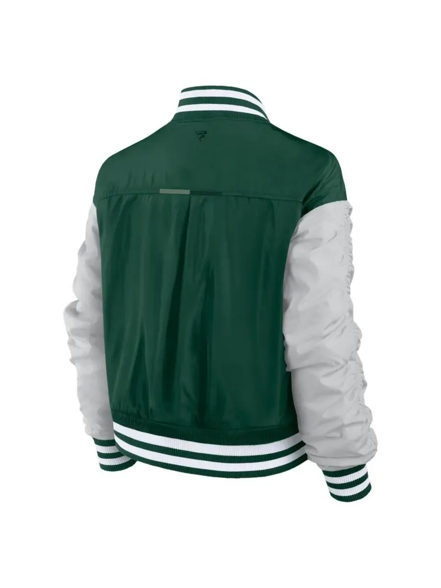 Fanatics Женская зеленая куртка Green Bay Packers Elements Wave на кнопках — изображение 3 из 3, зеленый