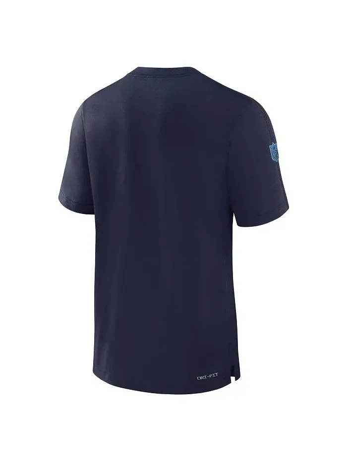 Мужская синяя футболка Tennessee Titans Sideline Player Performance Nike — изображение 3 из 3