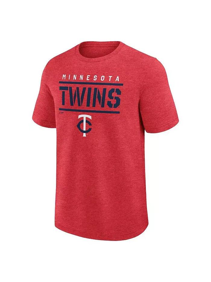 Мужская футболка Top Notch Minnesota Twins в цвете вересково-красный Fanatics — изображение 3 из 3