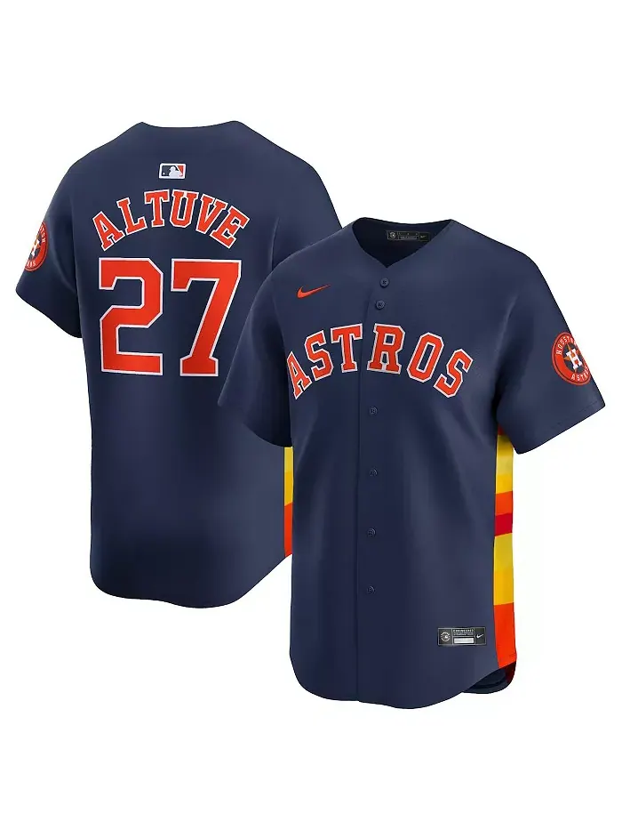 Футболка Houston Astros для мужчин Nike Jose Altuve Orange, лимитированная версия игрока Fanatics — изображение 1 из 3