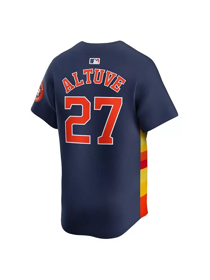 Футболка Houston Astros для мужчин Nike Jose Altuve Orange, лимитированная версия игрока Fanatics — изображение 3 из 3