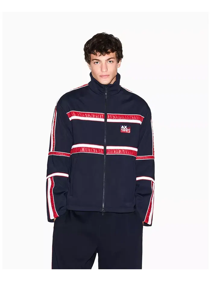Мужская худи с логотипом на рукаве A|X Armani Exchange — изображение 1 из 5