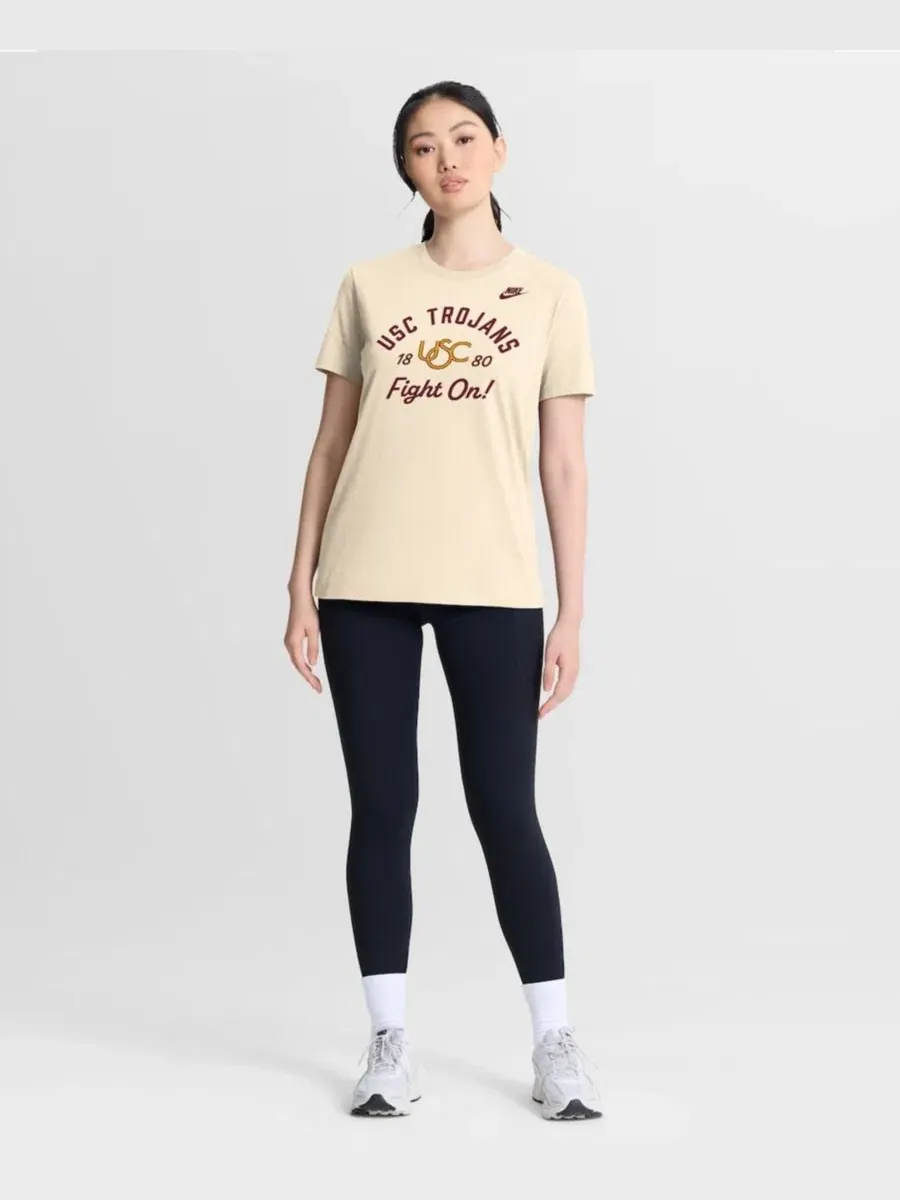 Футболка с коротким рукавом и принтом USC Trojans Legacy Team Name Nike — изображение 5 из 5, прозрачный