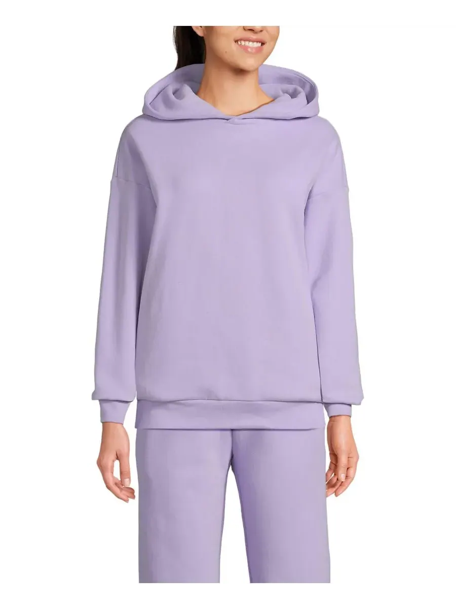 Женская толстовка с длинными рукавами и капюшоном Serious Sweats Oversized - Комплект Lands' End — изображение 1 из 3