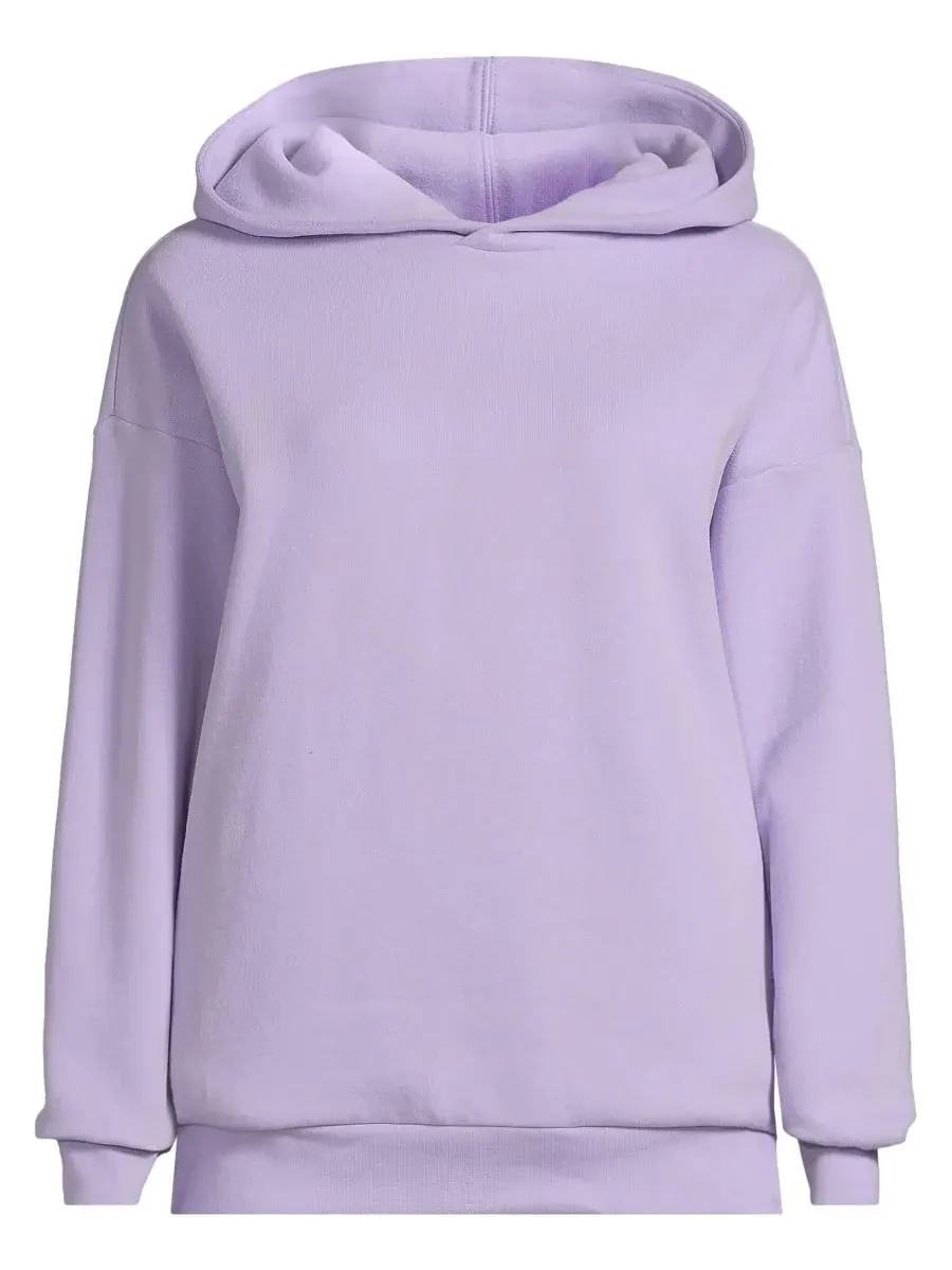 Женская толстовка с длинными рукавами и капюшоном Serious Sweats Oversized - Комплект Lands' End — изображение 2 из 3