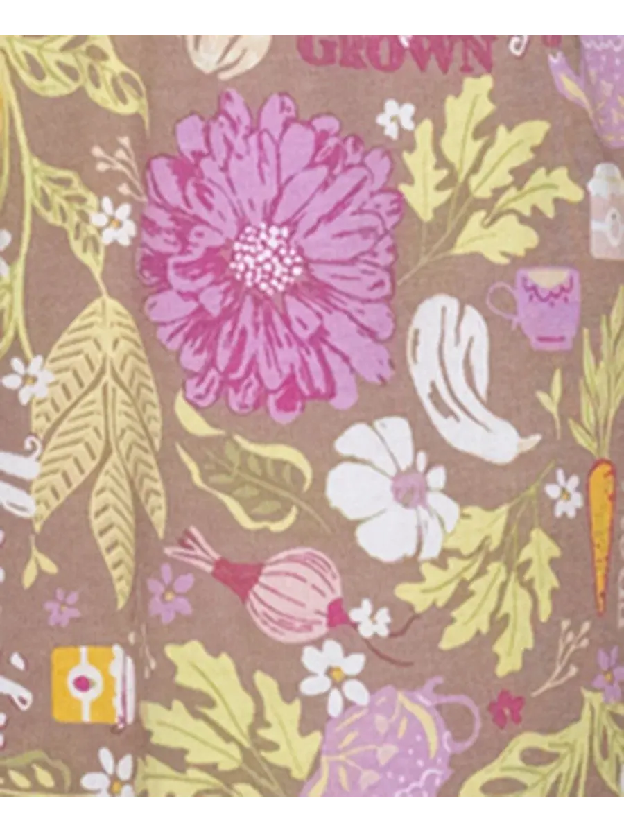 Женские пижамные брюки свободного кроя с цветочным принтом Harvest Floral Hue, Antler — изображение 3 из 3