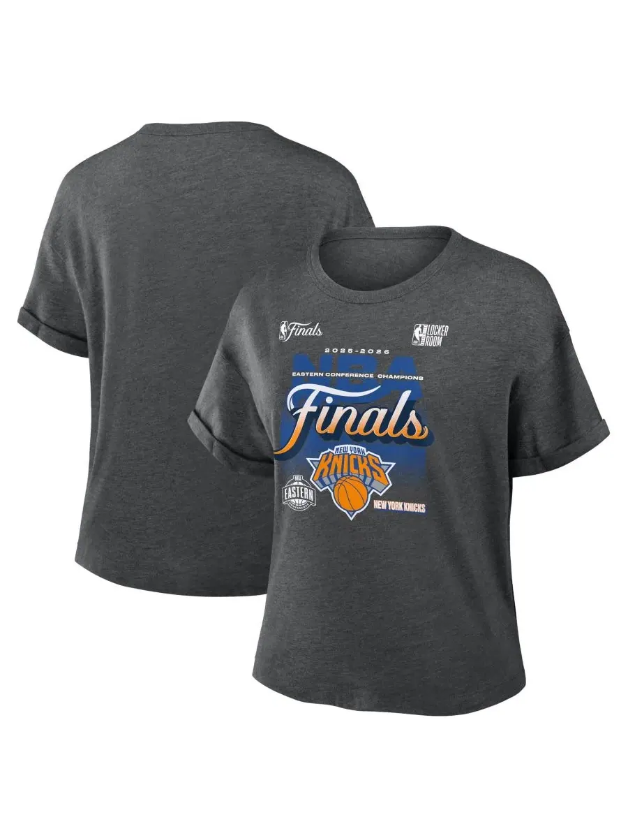 Футболка с принтом New York Knicks 2026 NBA Eastern Conference Champions Locker Room Tri-Blend — изображение 1 из 3