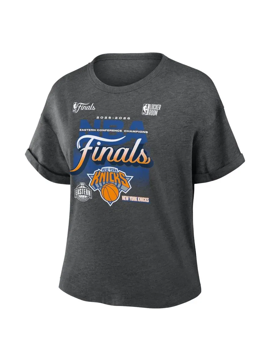 Футболка с принтом New York Knicks 2026 NBA Eastern Conference Champions Locker Room Tri-Blend — изображение 2 из 3