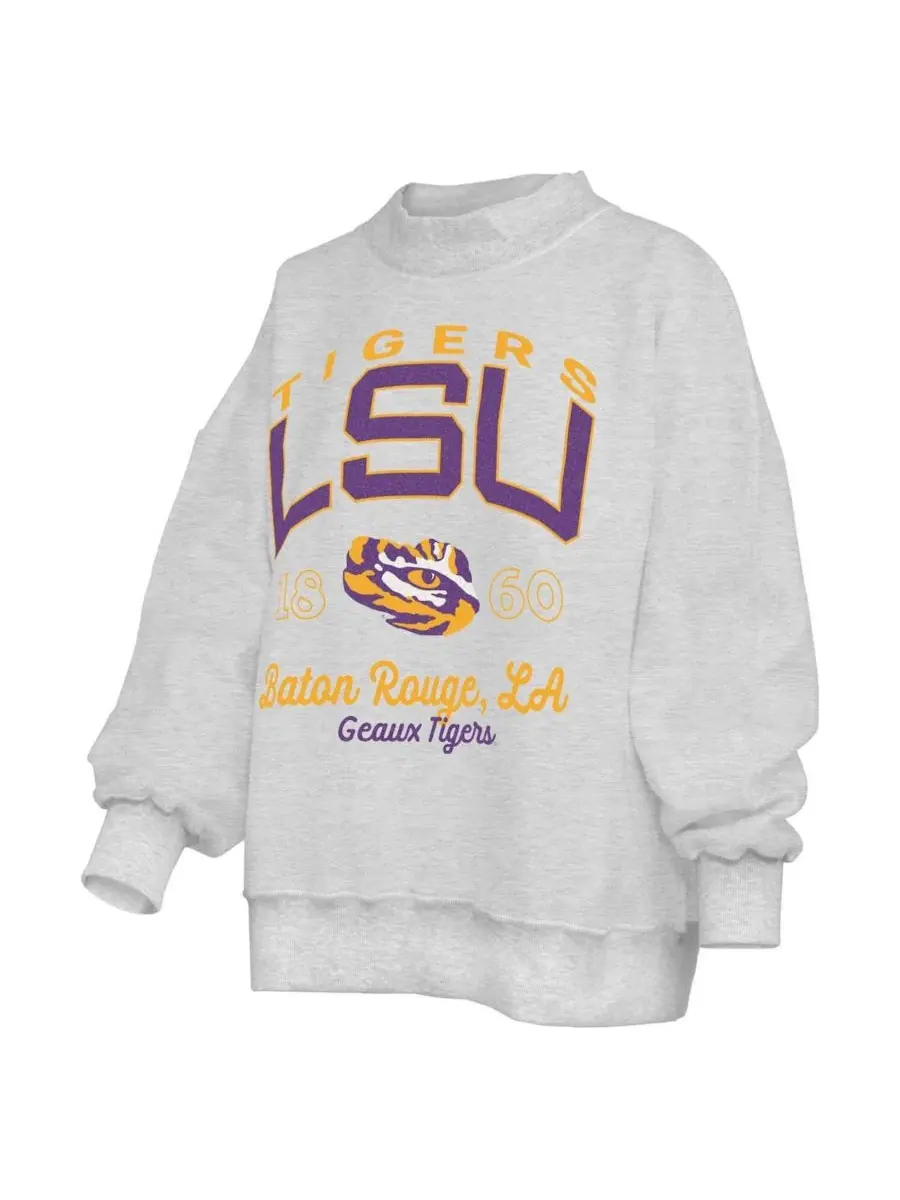 Свитшот двусторонний Pressbox LSU Tigers — изображение 5 из 5, серый