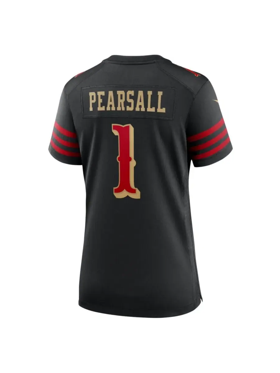Женская футболка Nike San Francisco 49ers Rivalries с принтом, модель Ricky Pearsall — изображение 2 из 3, черный
