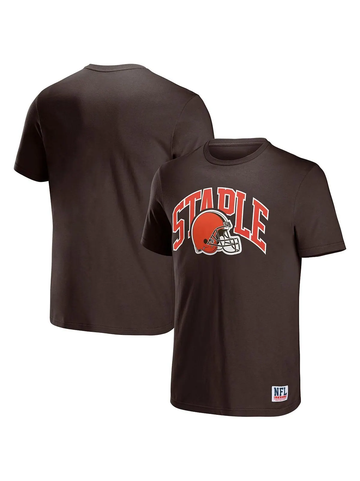Мужская футболка с коротким рукавом nfl x staple black cleveland browns lockup logo NFL Properties — черный
