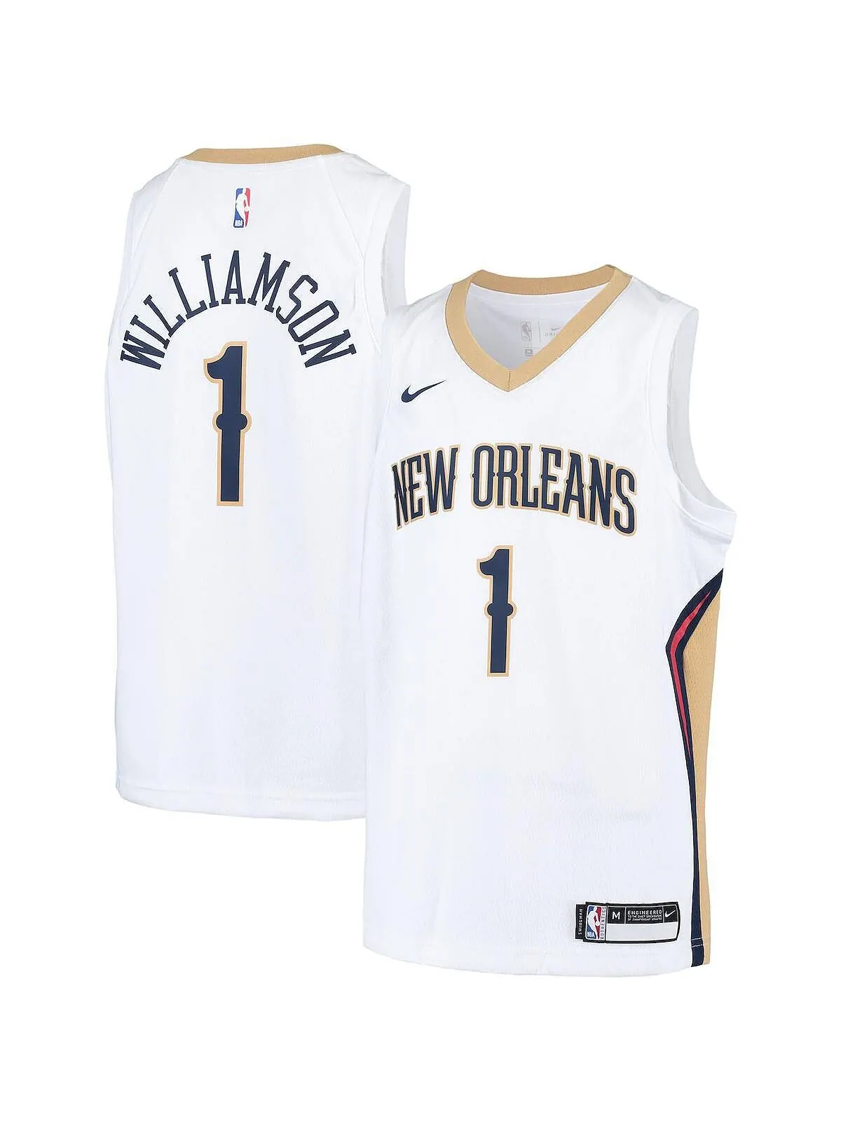 Джерси Big Boys Zion Williamson White New Orleans Pelicans Swingman Player — Association Edition — изображение 1 из 1, белый
