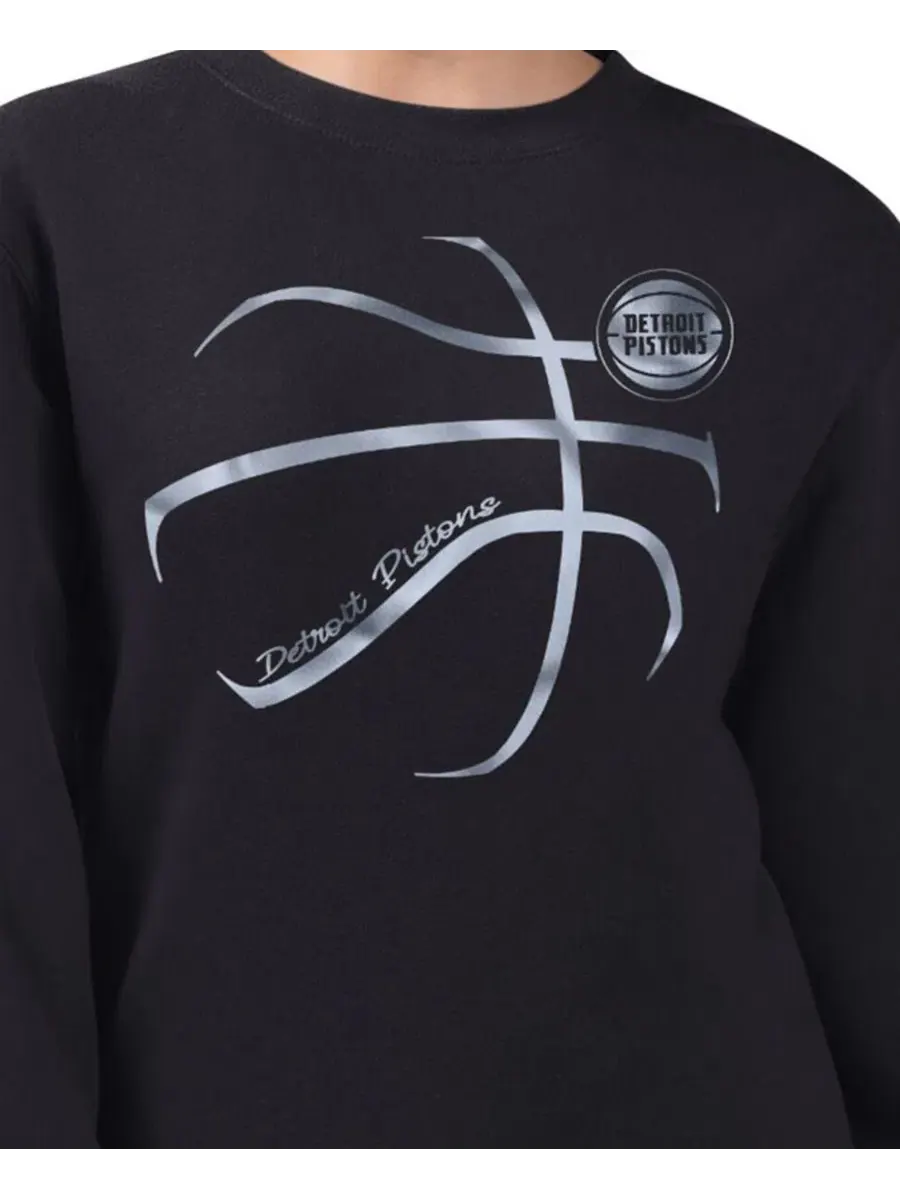 Толстовка на флисе с металлизированным принтом, модель Basketball Sketch G-III 4Her by Carl Banks — изображение 3 из 3