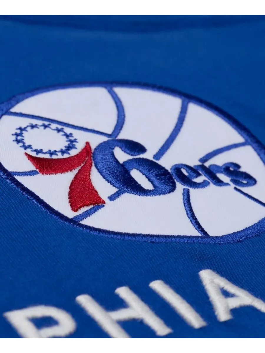 Футболка с коротким рукавом Philadelphia 76ers Hardwood Classics Head Coach Mitchell & Ness — изображение 2 из 5, королевский