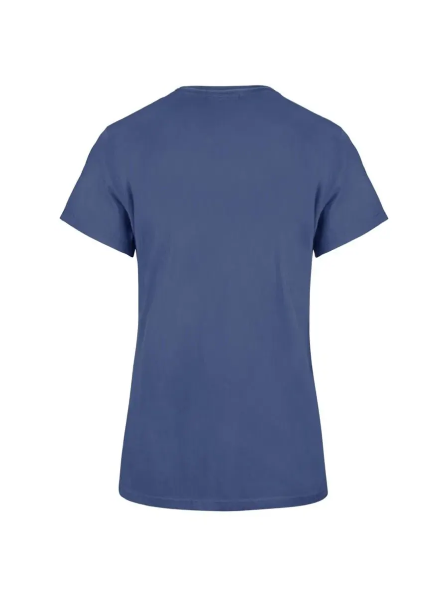Футболка с V-образным вырезом New York Knicks Women's Plus Size Sweep V-Neck T-Shirt Profile — изображение 3 из 3, синий