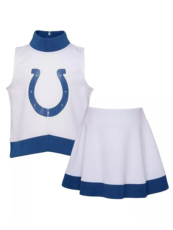 Платье поддержки Big Girls White Indianapolis Colts Junior Camp Outerstuff — изображение 1 из 4