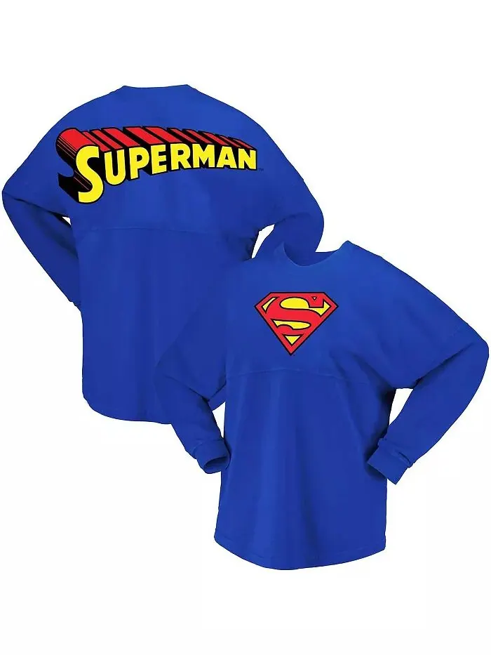 Мужская и женская футболка Royal Superman Original с длинным рукавом Spirit Jersey — изображение 1 из 4