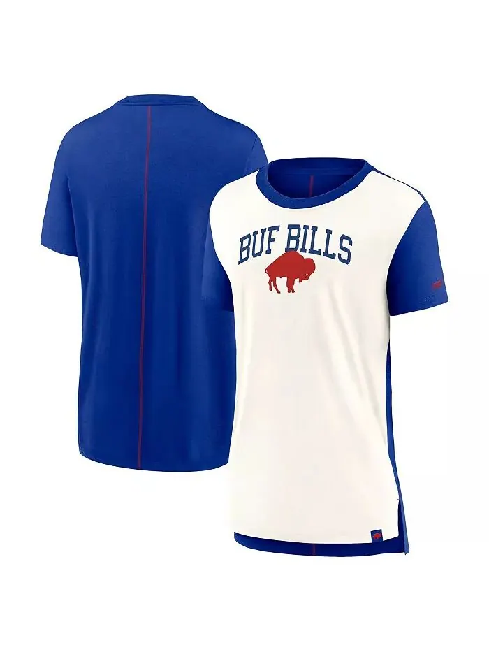 Женская футболка с надписью Royal Buffalo Bills цвета крем/три в цвете Nike — изображение 1 из 3