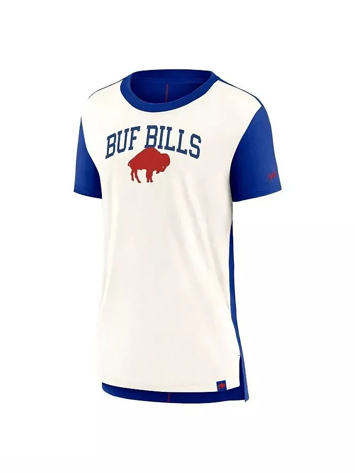 Женская футболка с надписью Royal Buffalo Bills цвета крем/три в цвете Nike — изображение 3 из 3