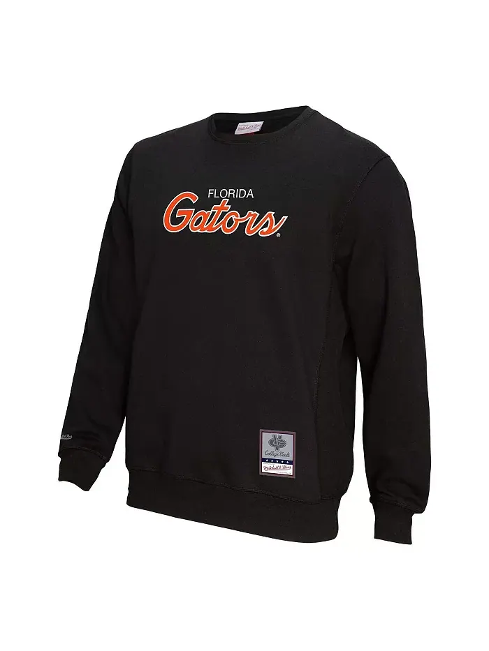 Мужской черный толстовка Florida Gators Elite Script с надписью Mitchell & Ness — изображение 3 из 3