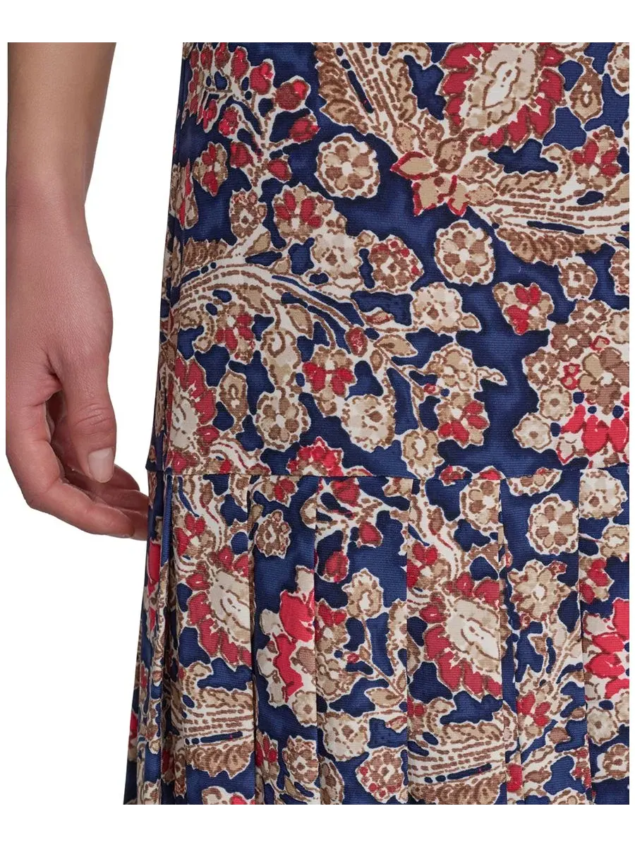 Платье-трапеция Petite Jersey Pull-On Shift Dress Tommy Hilfiger, Sky Captain Tannin — изображение 4 из 5