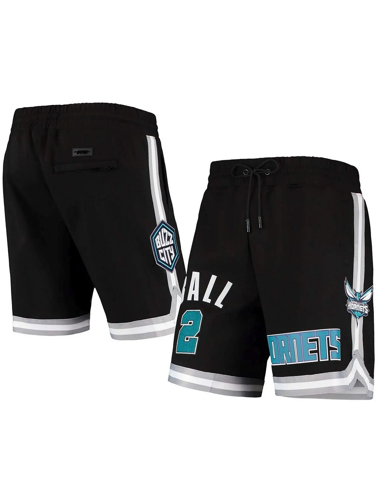 Черные мужские шорты LaMelo Ball Charlotte Hornets Team Player Pro Standard — изображение 1 из 4, черный