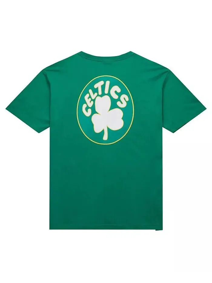 Мужская футболка Kelly Green Boston Celtics Hardwood Classics Team OG 2.0 Premium Vintage Logo — изображение 3 из 4